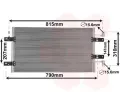 Kondenztor klimatizace VAN WEZEL ‐ VAW 43005451