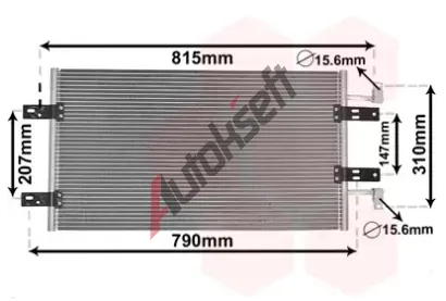 VAN WEZEL Kondenztor - klimatizace VAW 43005451, 43005451