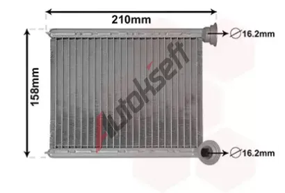 VAN WEZEL Vmnk tepla vnitnho vytpn VAW 43006629, 43006629