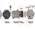 Kompresor klimatizace VAN WEZEL ‐ VAW 4300K069