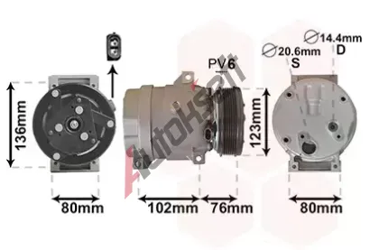 VAN WEZEL Kompresor - klimatizace VAW 4300K069, 4300K069