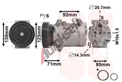 VAN WEZEL Kompresor - klimatizace VAW 4300K103, 4300K103