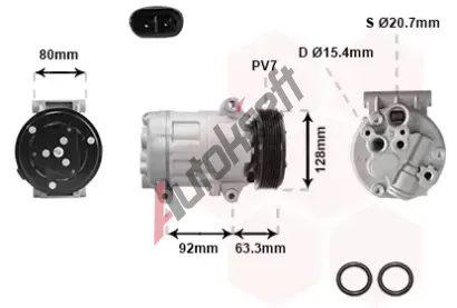 VAN WEZEL Kompresor - klimatizace VAW 4300K369, 4300K369