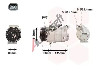 VAN WEZEL Kompresor - klimatizace VAW 4300K389, 4300K389