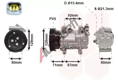 VAN WEZEL Kompresor - klimatizace VAW 4300K401, 4300K401