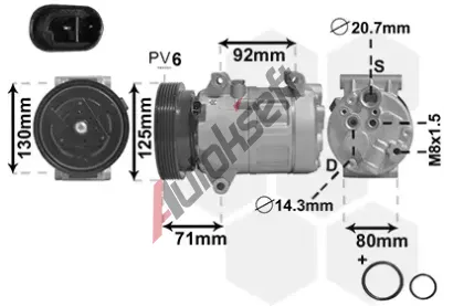 VAN WEZEL Kompresor - klimatizace VAW 4300K441, 4300K441