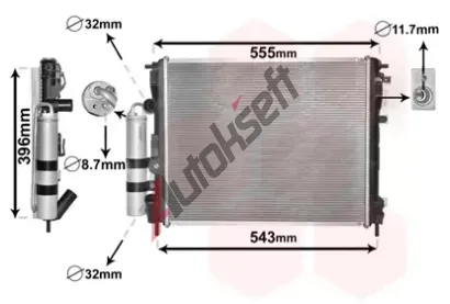 VAN WEZEL Chladi vody VAW 4300M323, 4300M323