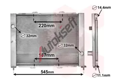VAN WEZEL Chladi vody VAW 4300M388, 4300M388