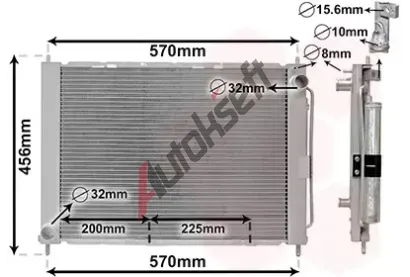 VAN WEZEL Chladi vody VAW 4300M499, 4300M499