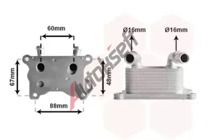VAN WEZEL Chladi oleje VAW 43013702, 43013702