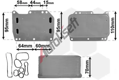 VAN WEZEL Chladi oleje VAW 43013704, 43013704