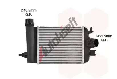 VAN WEZEL Chladi vzduchu intercooler VAW 43014706, 43014706