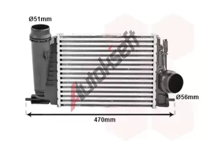 VAN WEZEL Chladi vzduchu intercooler VAW 43014710, 43014710
