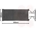 Kondenztor klimatizace VAN WEZEL ‐ VAW 43015702