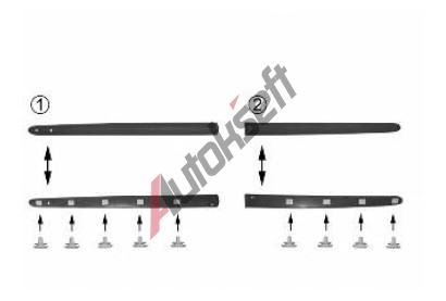 VAN WEZEL Ozdobná/ochranná lišta - dveře VAW 4323424, 4323424 VAN WEZEL Ozdobná/ochranná lišta - dveře VAW 4323424, 4323424