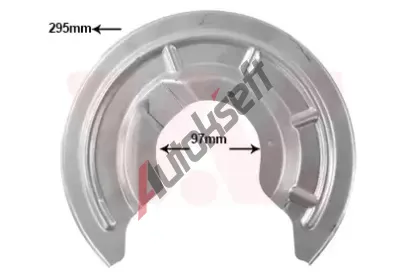 VAN WEZEL Ochrann plech proti neistotm brzdovho kotoue VAW 4327373, 4327373