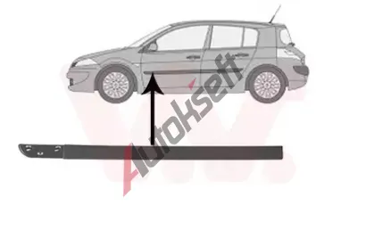 VAN WEZEL Ozdobná / ochranná lišta dveří VAW 4327423, 4327423  VAN WEZEL Ozdobná / ochranná lišta dveří VAW 4327423, 4327423