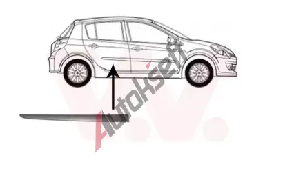 VAN WEZEL Ozdobná / ochranná lišta dveří VAW 4331426, 4331426  VAN WEZEL Ozdobná / ochranná lišta dveří VAW 4331426, 4331426