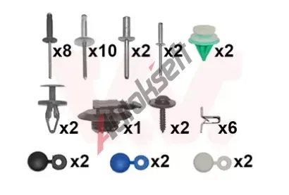 VAN WEZEL Montn sada - nraznk VAW 4333794, 4333794