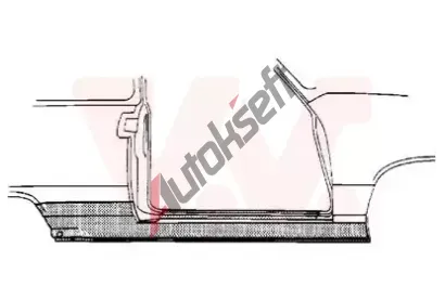 VAN WEZEL Práh dveří VAW 4337102, 4337102 VAN WEZEL Práh dveří VAW 4337102, 4337102