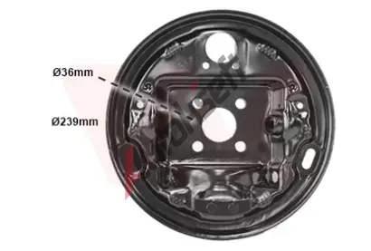 VAN WEZEL Ochranný plech proti nečistotám brzdového kotouče VAW 4339374, 4339374  VAN WEZEL Ochranný plech proti nečistotám brzdového kotouče VAW 4339374, 4339374