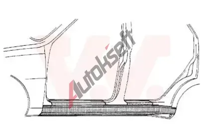 VAN WEZEL Práh dveří VAW 4345103, 4345103  VAN WEZEL Práh dveří VAW 4345103, 4345103