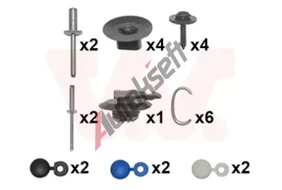 VAN WEZEL Montn sada - nraznk VAW 4373793, 4373793