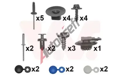 VAN WEZEL Montážní sada - nárazník VAW 4377793, 4377793 VAN WEZEL Montážní sada - nárazník VAW 4377793, 4377793