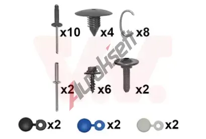 VAN WEZEL Montn sada - nraznk VAW 4377794, 4377794