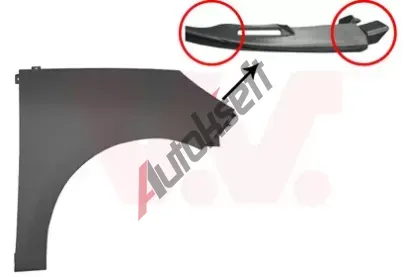 VAN WEZEL P přední blatník VAW 4380658, 4380658  VAN WEZEL P přední blatník VAW 4380658, 4380658