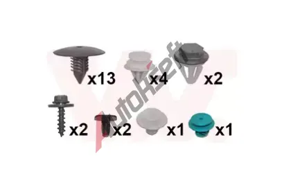 VAN WEZEL Montážní sada - blatník VAW 4380796, 4380796  VAN WEZEL Montážní sada - blatník VAW 4380796, 4380796