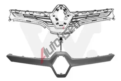 VAN WEZEL Ozdobná / ochranná lišta mřížky chladiče VAW 4382517, 4382517 VAN WEZEL Ozdobná / ochranná lišta mřížky chladiče VAW 4382517, 4382517