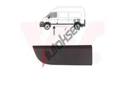 VAN WEZEL Ozdobná / ochranná lišta dveří VAW 4388421, 4388421  VAN WEZEL Ozdobná / ochranná lišta dveří VAW 4388421, 4388421