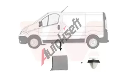 VAN WEZEL Ozdobná / ochranná lišta boční stěny VAW 4396403, 4396403  VAN WEZEL Ozdobná / ochranná lišta boční stěny VAW 4396403, 4396403