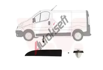 VAN WEZEL Ozdobná / ochranná lišta dveří VAW 4396421, 4396421 VAN WEZEL Ozdobná / ochranná lišta dveří VAW 4396421, 4396421