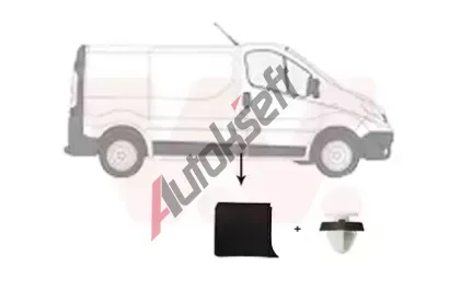 VAN WEZEL Ozdobná / ochranná lišta boční stěny VAW 4396424, 4396424 VAN WEZEL Ozdobná / ochranná lišta boční stěny VAW 4396424, 4396424