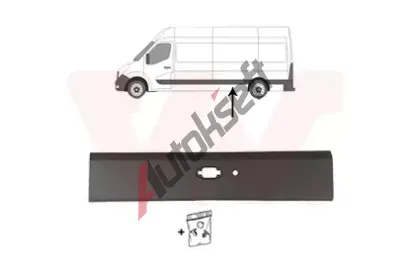 VAN WEZEL Ozdobná / ochranná lišta boční stěny VAW 4399403, 4399403 VAN WEZEL Ozdobná / ochranná lišta boční stěny VAW 4399403, 4399403