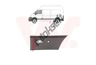 VAN WEZEL Ozdobná / ochranná lišta boční stěny VAW 4399405, 4399405  VAN WEZEL Ozdobná / ochranná lišta boční stěny VAW 4399405, 4399405