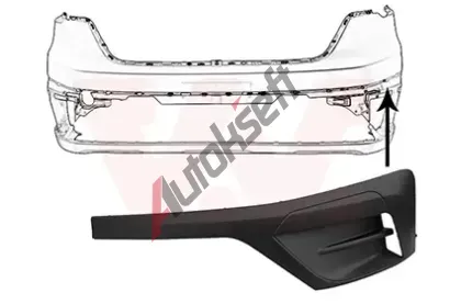 VAN WEZEL Ozdobná / ochranná lišta nárazníku VAW 4423581, 4423581 VAN WEZEL Ozdobná / ochranná lišta nárazníku VAW 4423581, 4423581