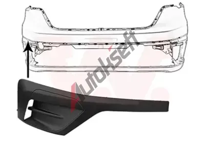 VAN WEZEL Ozdobná / ochranná lišta nárazníku VAW 4423582, 4423582 VAN WEZEL Ozdobná / ochranná lišta nárazníku VAW 4423582, 4423582