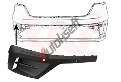 VAN WEZEL Ozdobná / ochranná lišta nárazníku VAW 4423584, 4423584 VAN WEZEL Ozdobná / ochranná lišta nárazníku VAW 4423584, 4423584