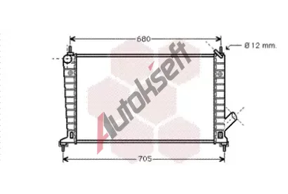 VAN WEZEL Chladi vody VAW 47002035, 47002035