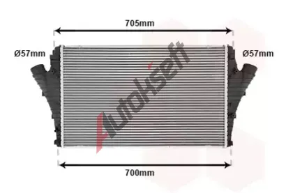 VAN WEZEL Chladi vzduchu intercooler VAW 47004068, 47004068