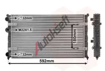 VAN WEZEL Chladi vody VAW 49002023, 49002023