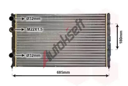 VAN WEZEL Chladi vody VAW 49002031, 49002031