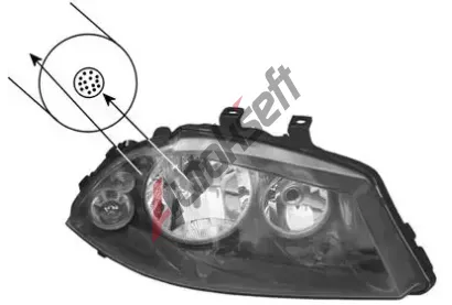 VAN WEZEL Svtlomet VAW 4917966, 4917966