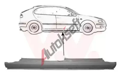 VAN WEZEL Práh dveří VAW 4933104, 4933104  VAN WEZEL Práh dveří VAW 4933104, 4933104