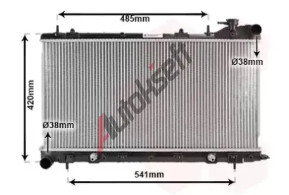 VAN WEZEL Chladi vody VAW 51002046, 51002046