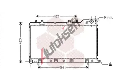 VAN WEZEL Chladi vody VAW 51002047, 51002047
