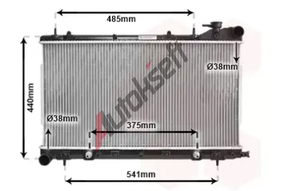 VAN WEZEL Chladi vody VAW 51002049, 51002049